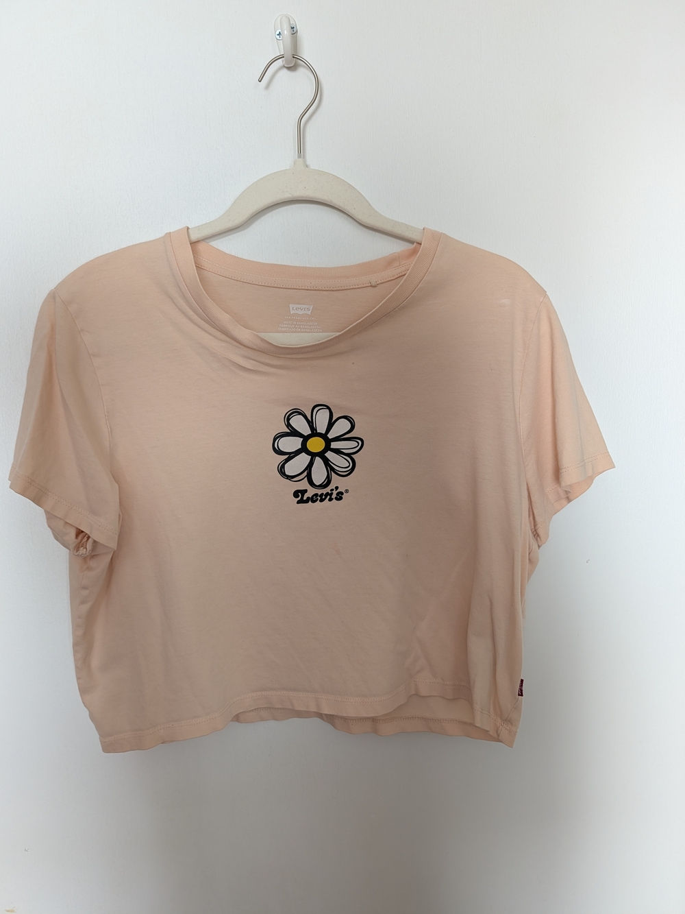 Levi's Peach Daisy Crop Top